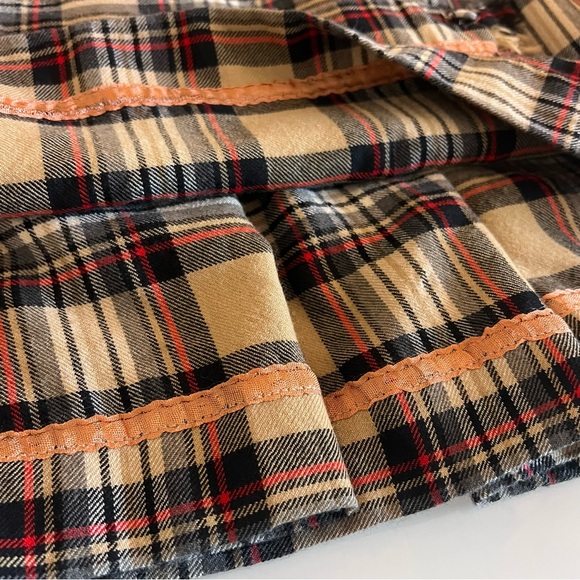 ALJEAN Vintage Pure Virgin Wool Tartan Plaid Midi Skirt - Picture 6 of 11